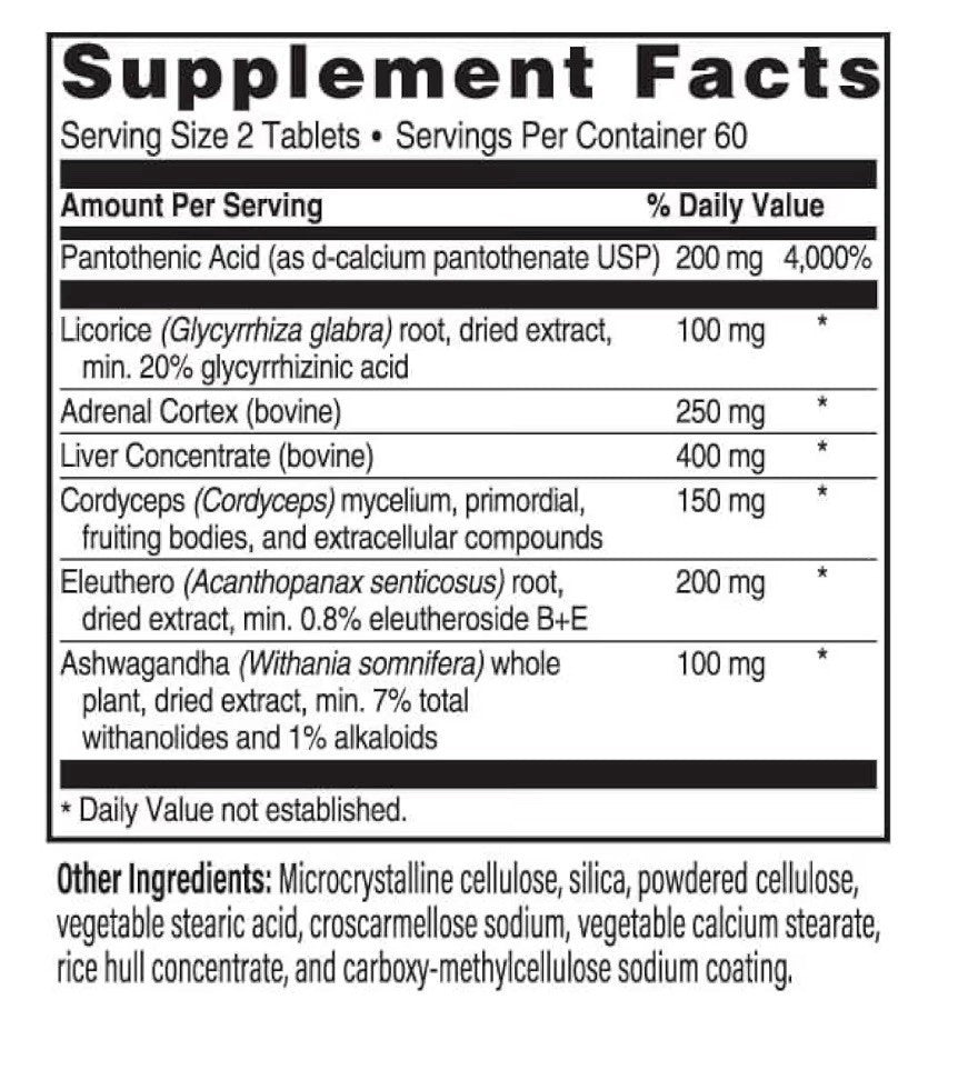 Advanced Bionutritionals Advanced Adrenal Factor Adrenal Support Supplement 120T