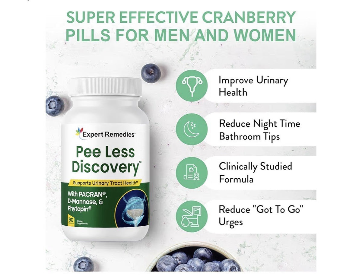 Expert Remedies Pee Less Discovery Bladder Support Supplement For Women Men 90ca