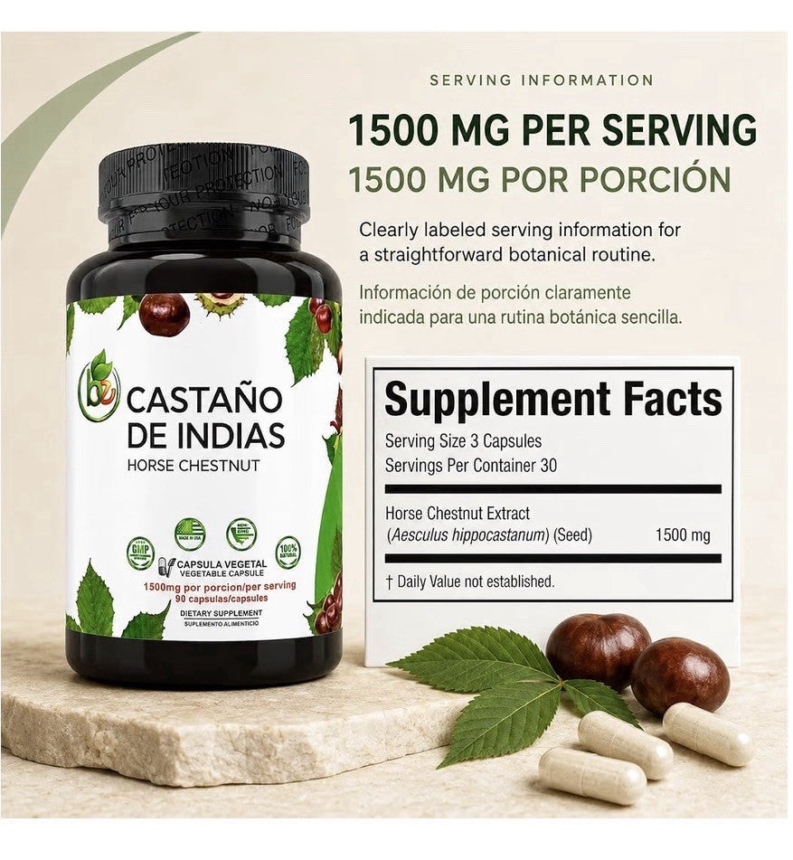 B-Experts Castaño De Indias Horse Chestnut Natural Circularity Vein Health 90cap