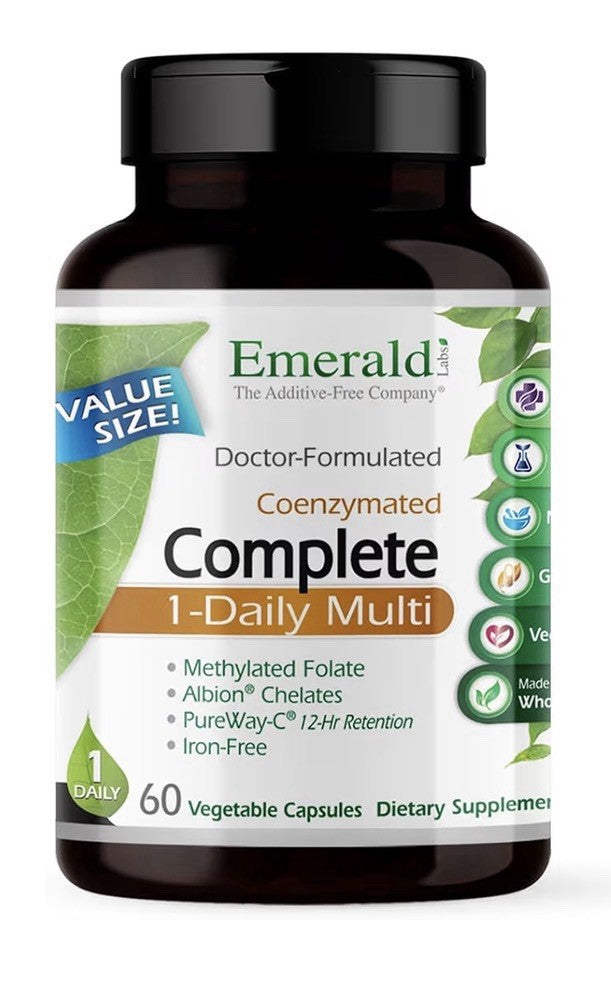 EMERALD LABS Complete 1-Daily Multi Complete Multivitamin Women & Men 60capsules