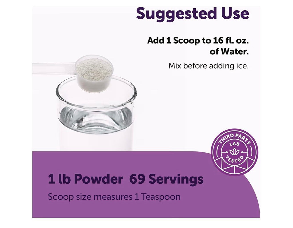 Micro Ingredients Electrolytes Hydration Drink Mix Powder Grape Flavor 69serving