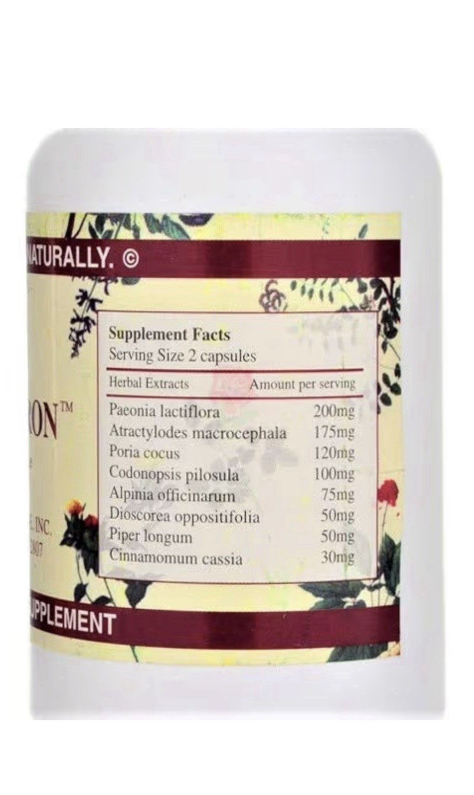 Chi's Enterprise Digestron Natural Herbal Supplement 120 Capsules