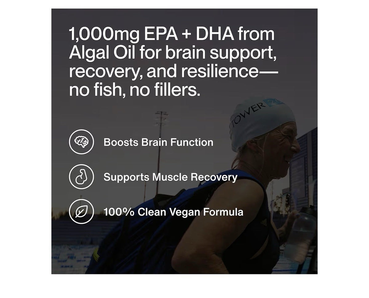 Momentous Vegan Omega-3 Fish Oil Foundational & Cognitive EPA & DHA 60 Capsules
