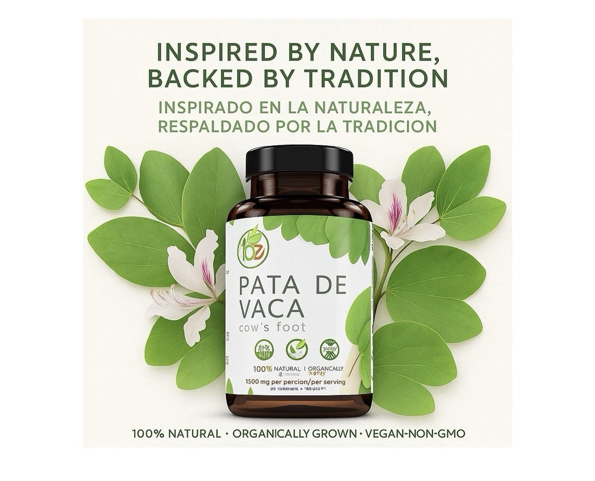 B-Expersts Pata de Vaca Cow’s Foot 1500 mg per Serving 90 Vegetable Capsules