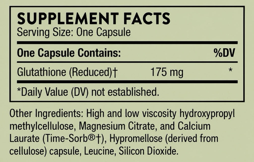 THORNE Glutathione-SR 60 Capsules Dietary Supplement