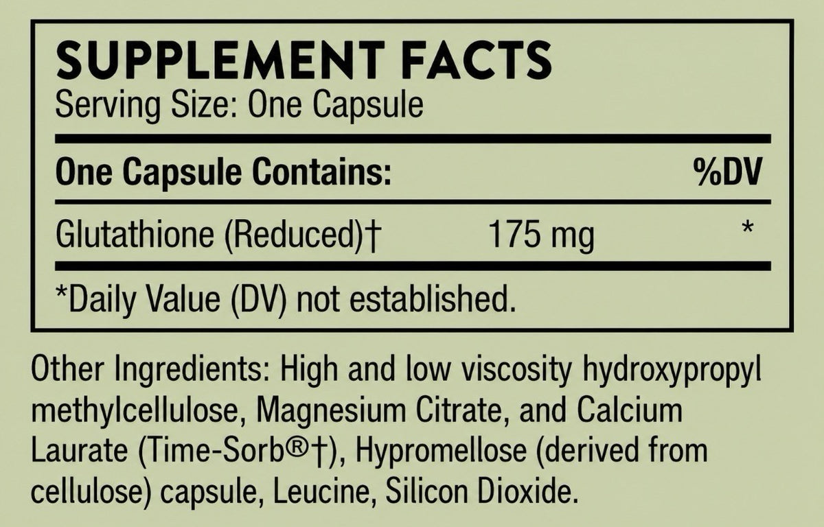THORNE Glutathione-SR 60 Capsules Dietary Supplement