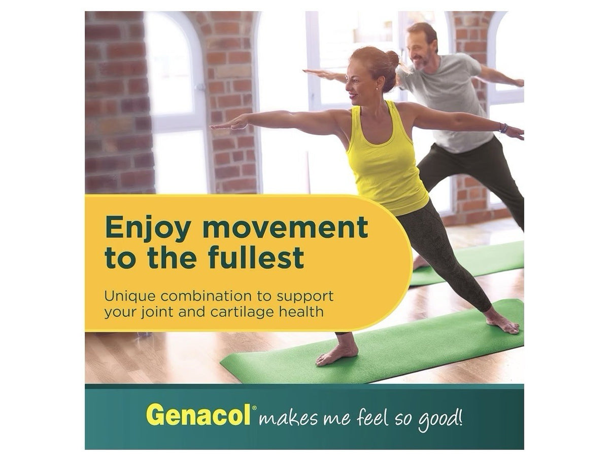 Genacol Plus AminoLock Collagen Glucosamine Healthy Joints Lubricates 180Capsule