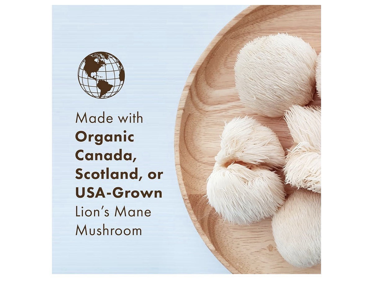 PURE ESSENCE LABS MyPure Lion's Mane 8X Max Strength Brain Focus Support 60 Caps