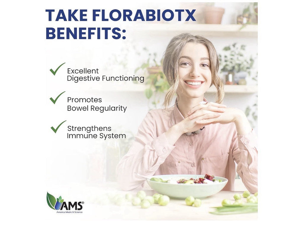 AMS Florabiotix Probiotic Immune Digestive Support 50 Billion Live Cultures 30ca