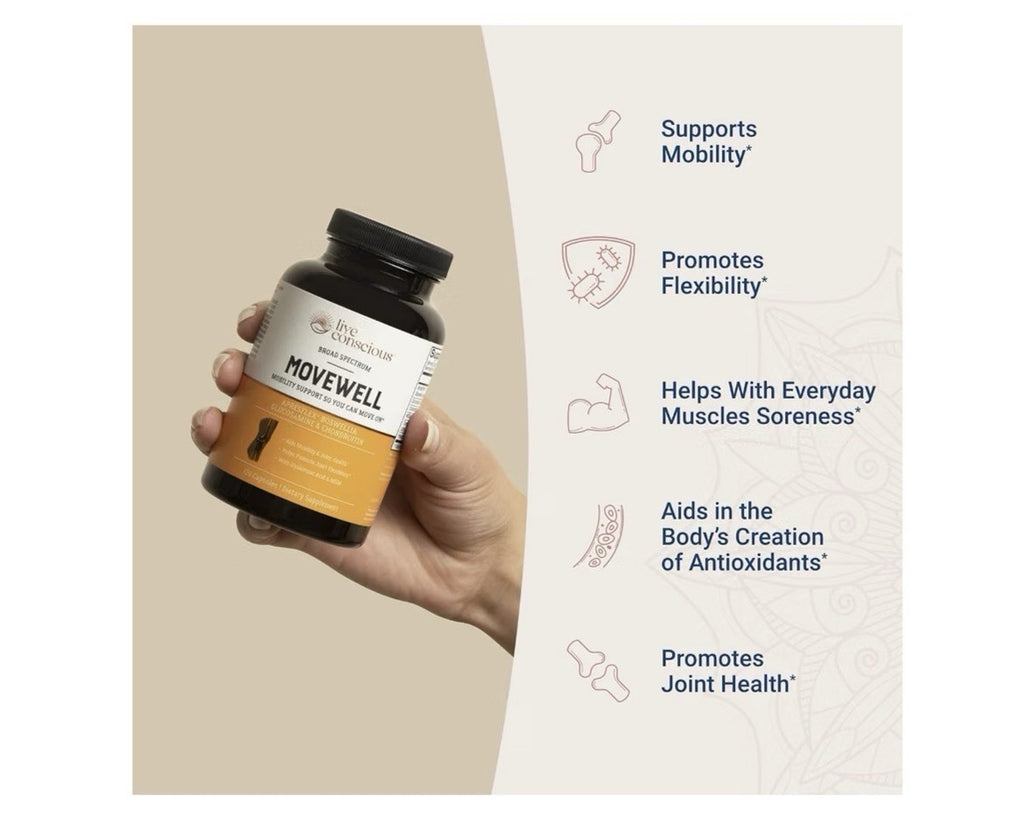 Live Conscious MOVEWELL Mobility Joint Health Joint Flexibility 2 Pack Capsules