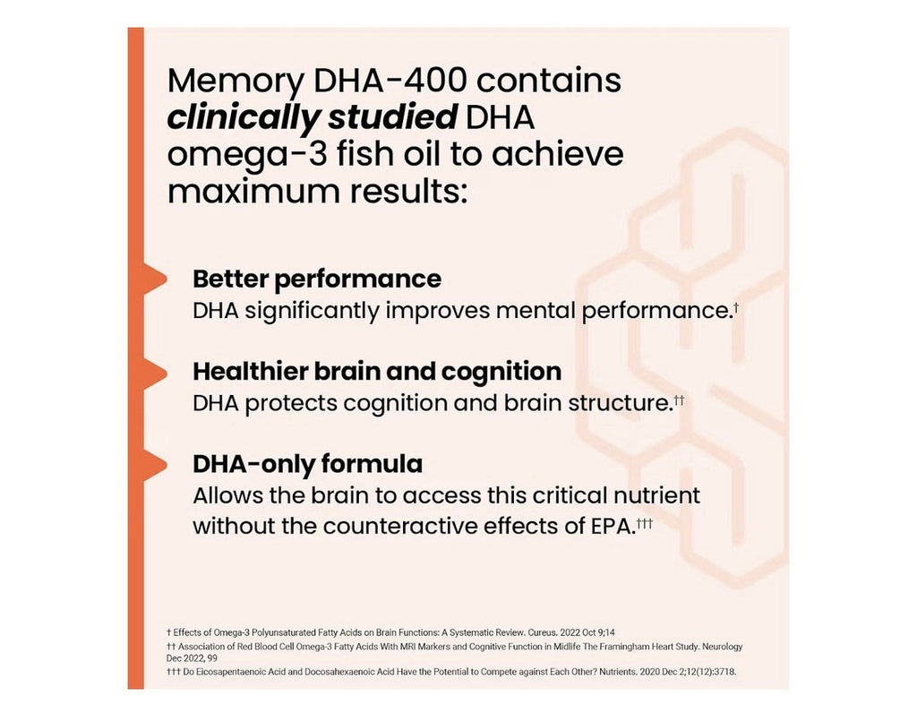 LifeSeasons NeuroQ Memory DHA-400 Omega-3 Fish Oil Mental Performance 120Softgel