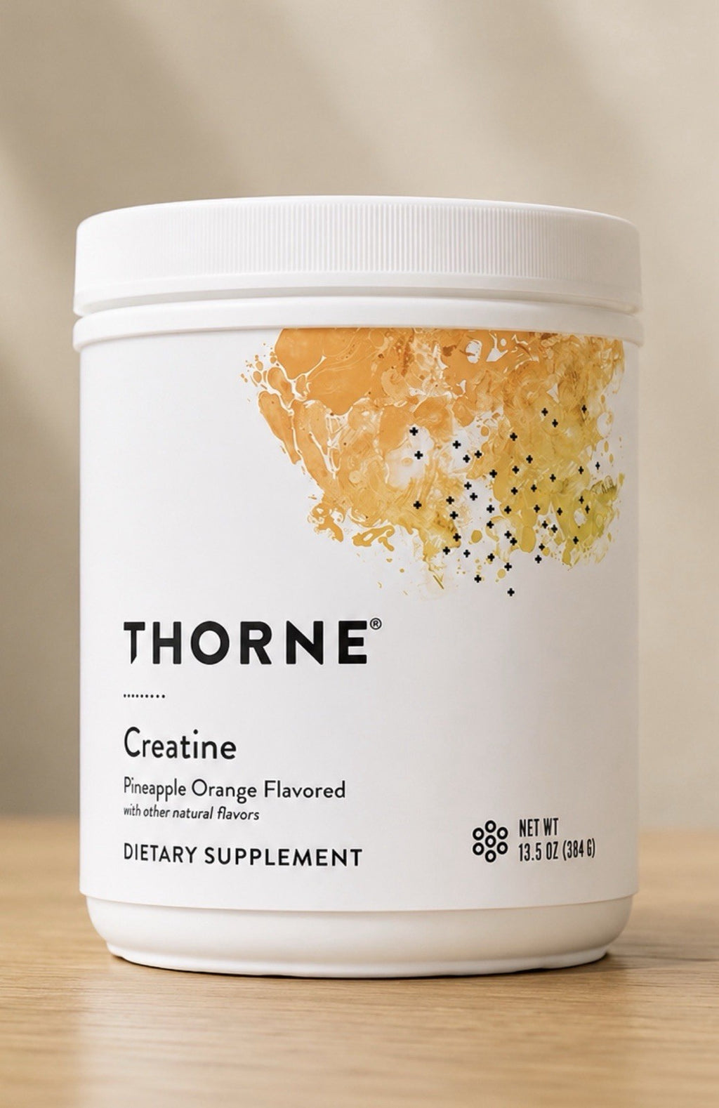 THORNE Creatine Monohydrate Powder For Women & Men Pineapple Orange 60 Servings