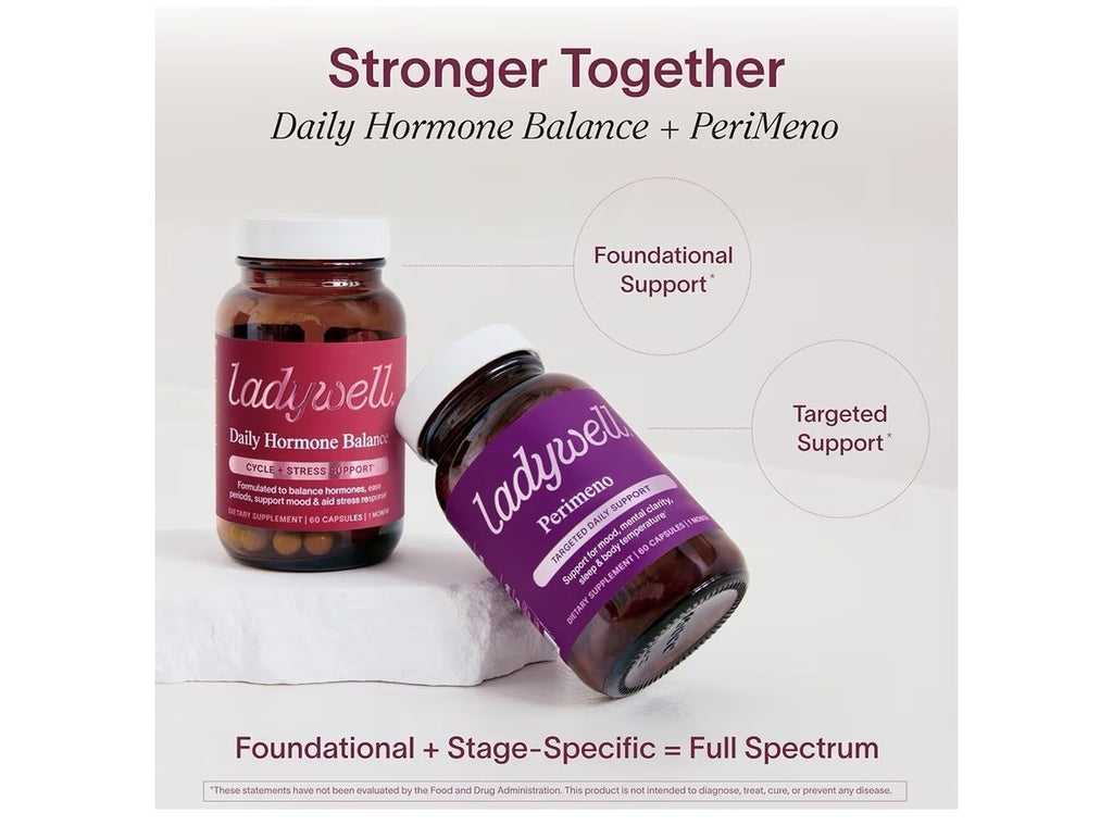 Ladywell Perimeno Perimenopause Support for Mood Mental Clarity Sleep 60Capsules