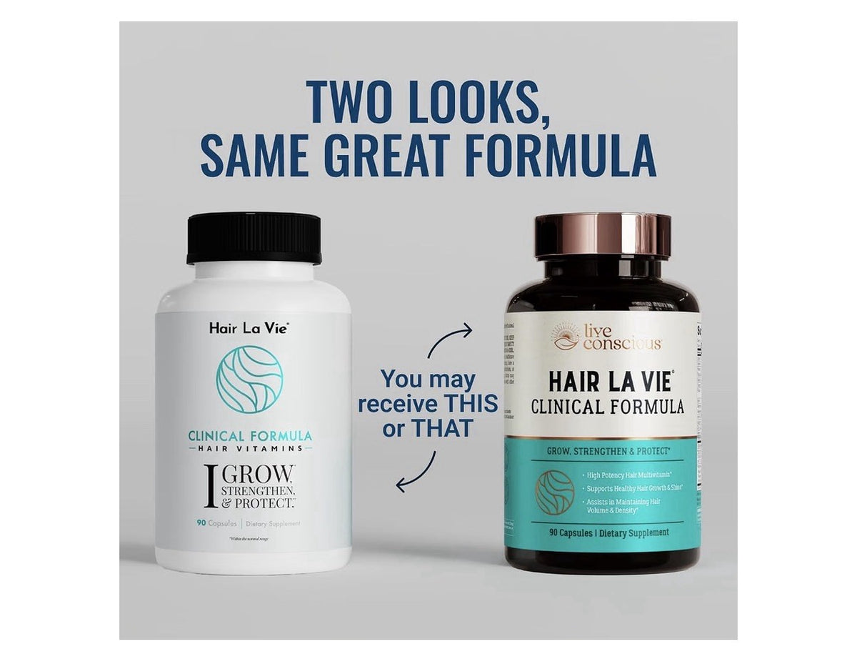 Hair La Vie Live Conscious Clinical Formula Hair Growth for Women & Men 90 Caps