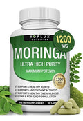 Toplux Moringa Capsules 1200mg Ultra High Purity Maximum Potency 90 Capsules