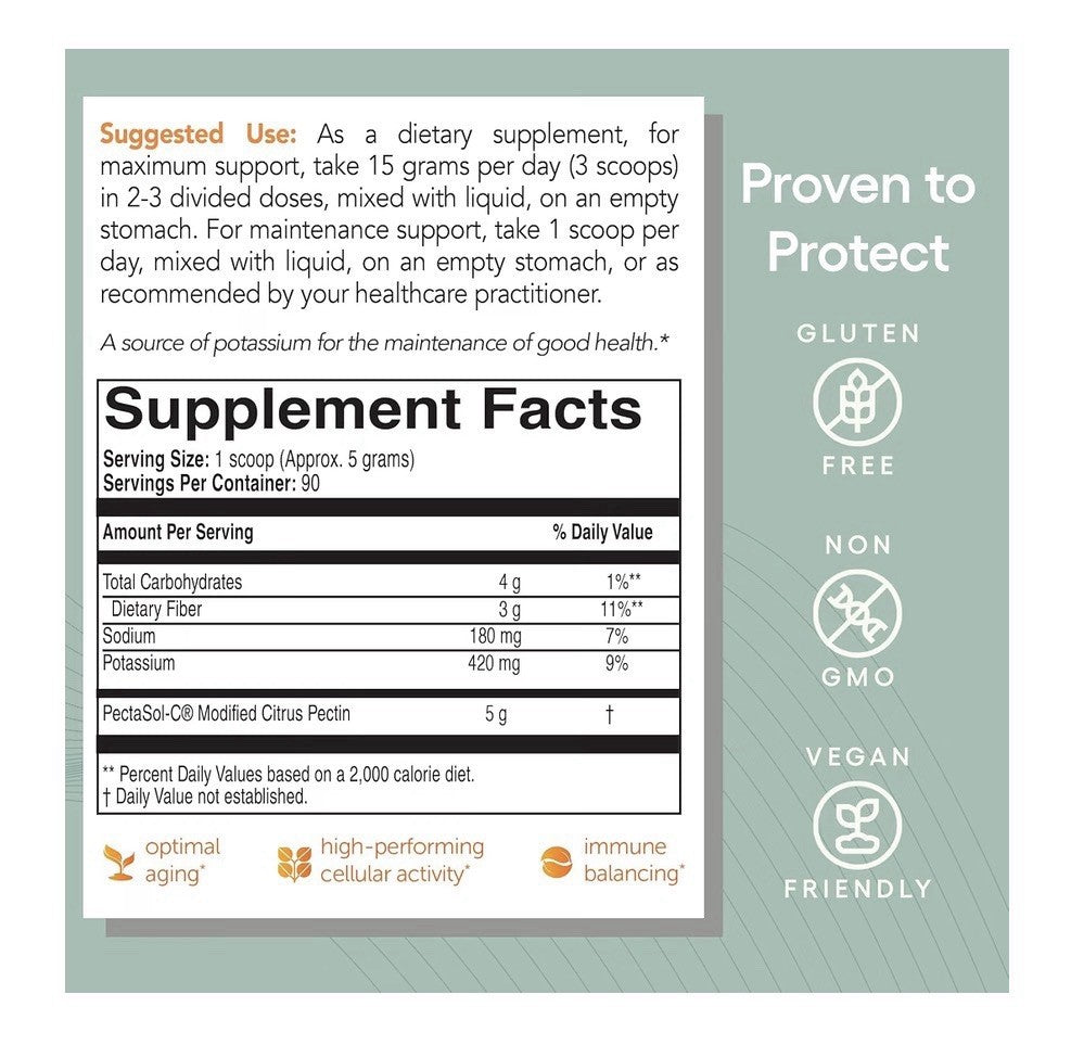 PectaSol Modified Citrus Pectin Powder Total-Body Health Immune Balancing 16oz