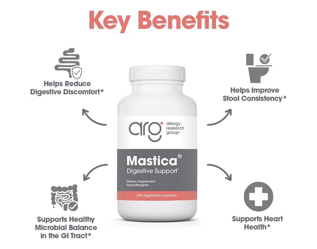 Allergy Research Group ARG Mastica Digestive Support Hypoallergenic 240 Capsules