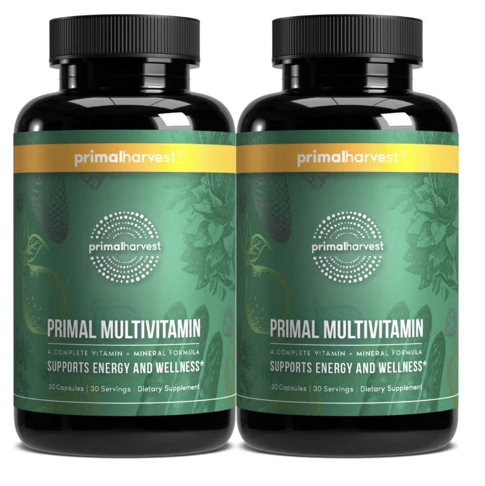 Primal Harvest Primal Multivitamin Daily Vitamin Support Energy Wellness 2 Packs