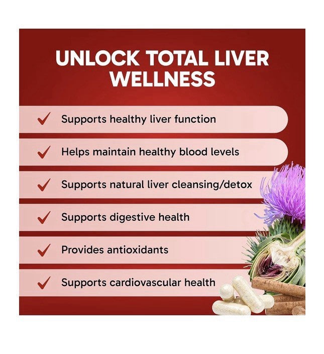 Clinical Effects Liver Support Natural Milk Thistle and Zinc Supplement 60 Caps
