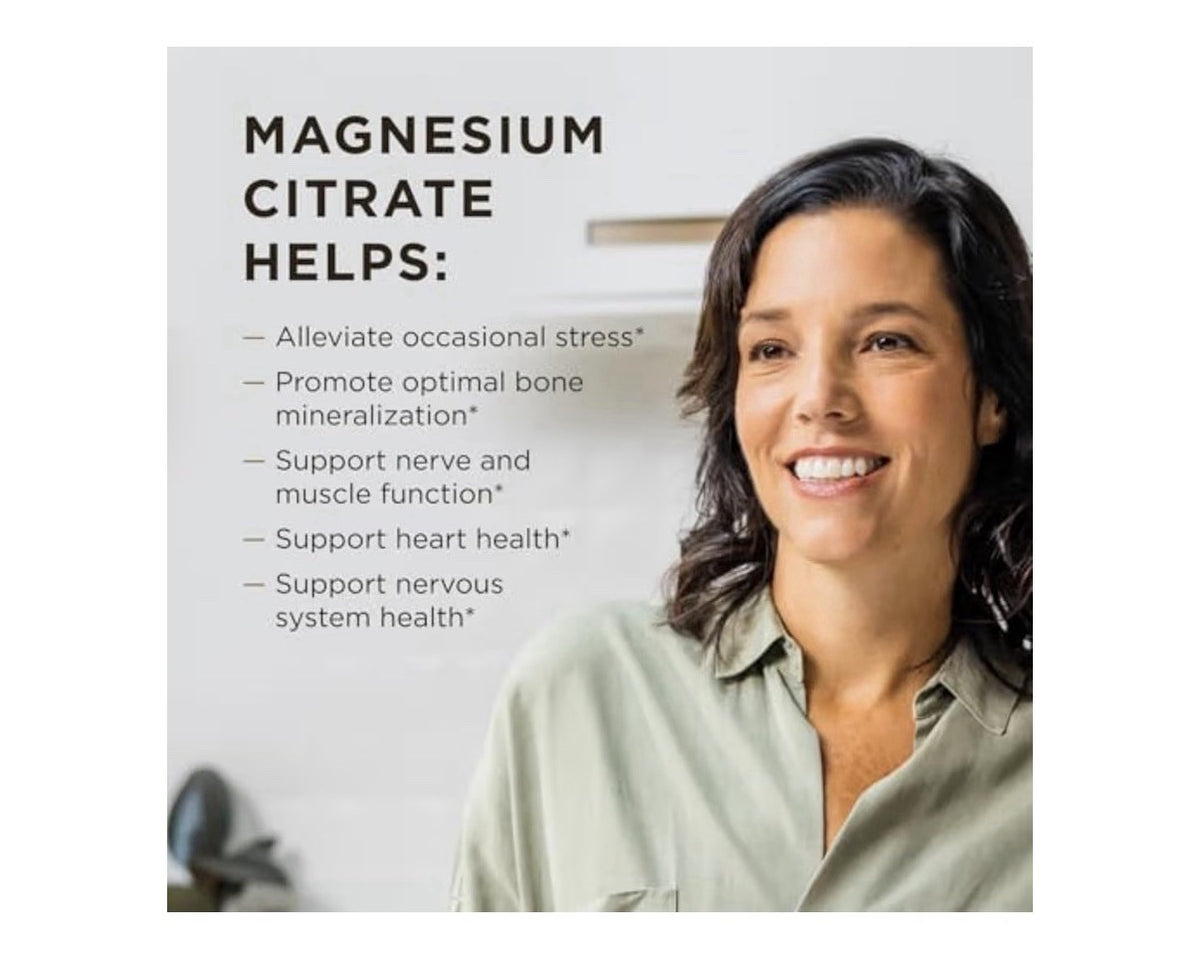 2Pack Solgar Magnesium Citrate Healthy Bones Support Nerve System Muscles 240cap