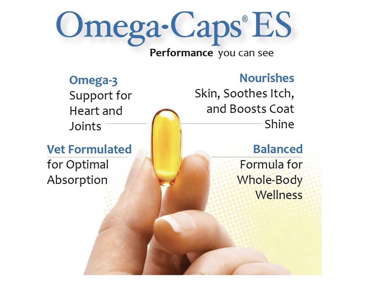 Omega Caps ES Omega-3 & 6 Extra Strength Large and Giant Dogs Breeds 250capsules