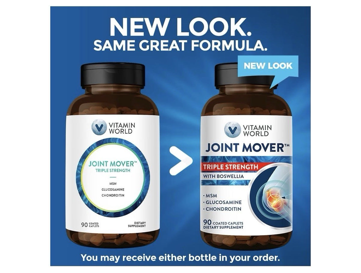 Vitamin World Joint Mover Triple Strength Joint Comfort Flexibility 90 Caplets
