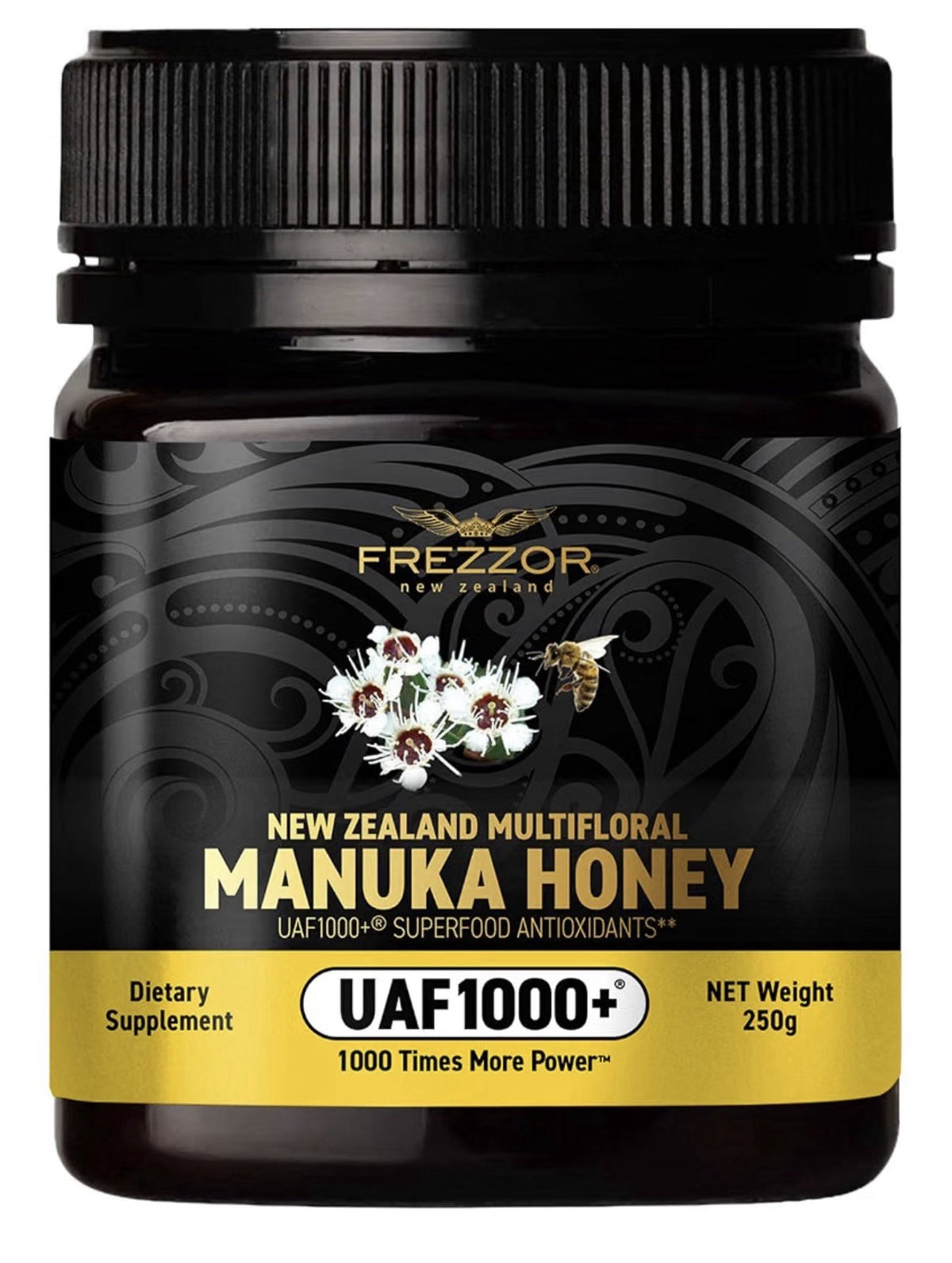 2 Pack FREZZOR Manuka Honey New Zealand Raw Multifloral UAF1000+ Antioxidants