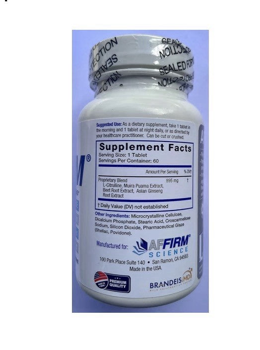 Affirm Performance Booster Blend Increase Blood Circulation Stamina Men 60 Tabs