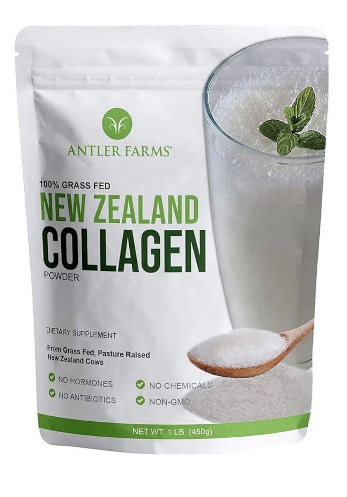 Antler Farms New Zealand Collagen Powder 100% Grass Fed Pasture Raised 1 LB