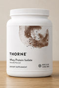 THORNE Whey Protein Isolate Chocolate Flavor 31.9oz Dietary Supplement 30serving