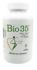 Bio35 Vitamin Mineral Omega Oils Trace Minerals Daily Multivitamin W/ Iron 300sg