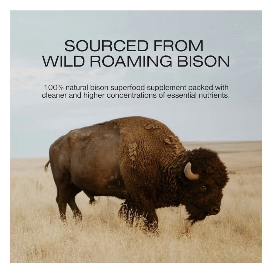 Human Nature Human Potential Wild Grass Fed Bison Organ Supplement Vitality 180c