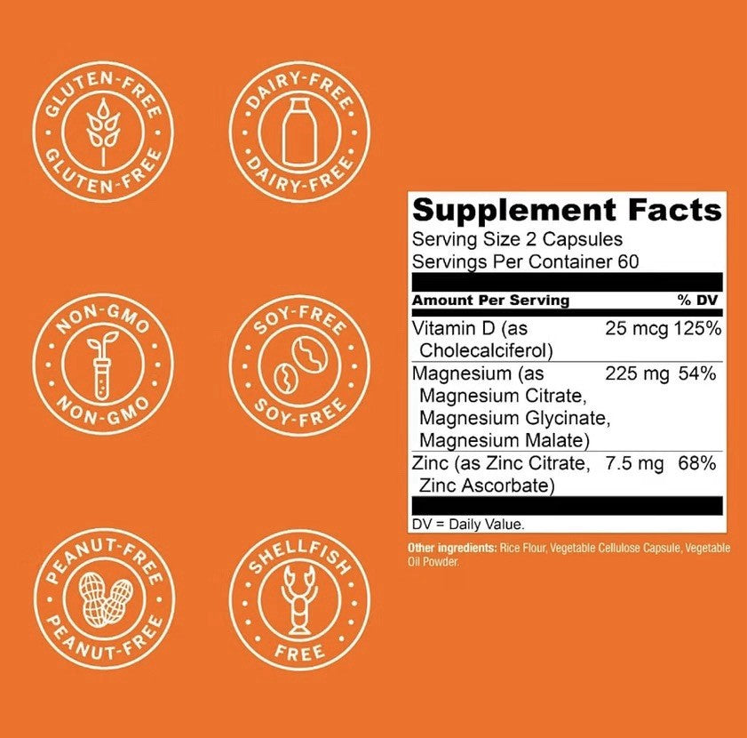Live Conscious Magwell Magnesium Glycinate, Malate & Citrate Women & Men 2 Pack