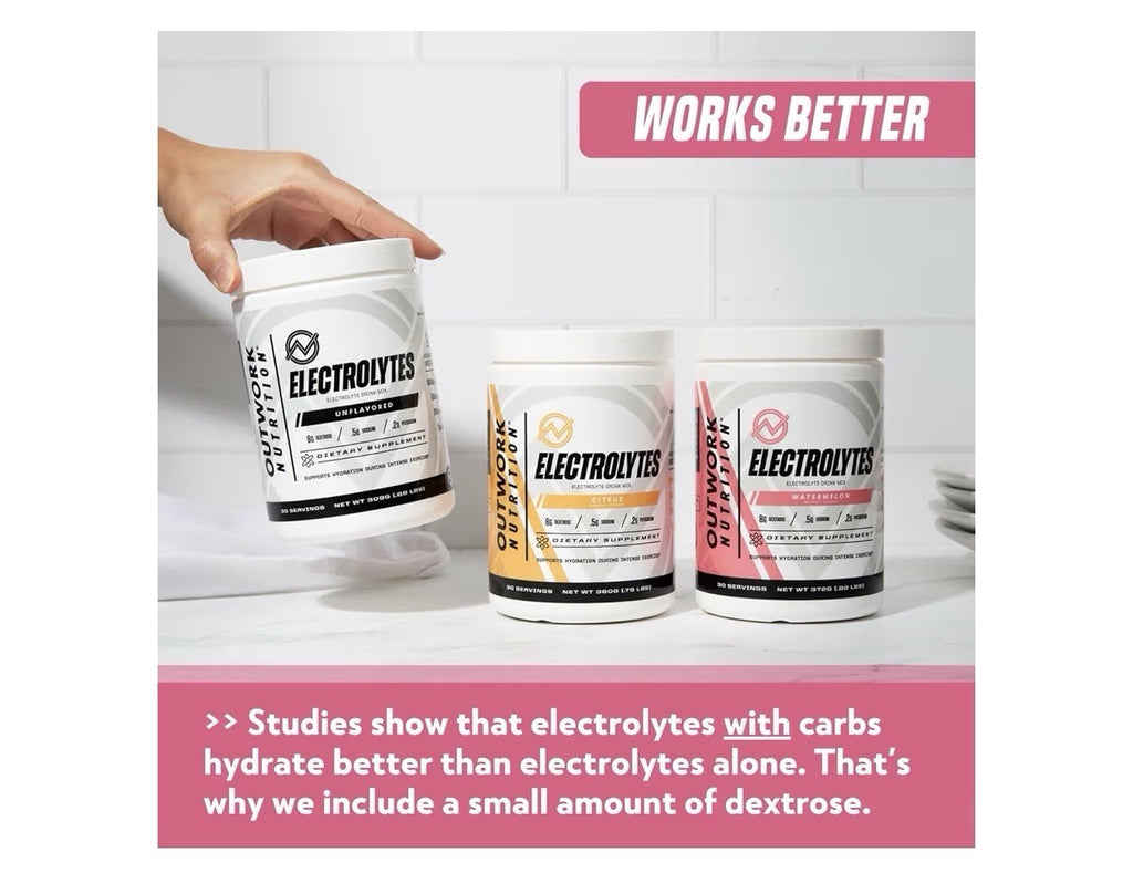 Outwork Nutrition Electrolytes Powder Hydration Exercise Muscle 30srv Watermelon