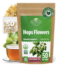 Wildfield Hops Flower Tea Dried Herbal (Humulus Lupulus) Lupulo Entero 50TeaBags