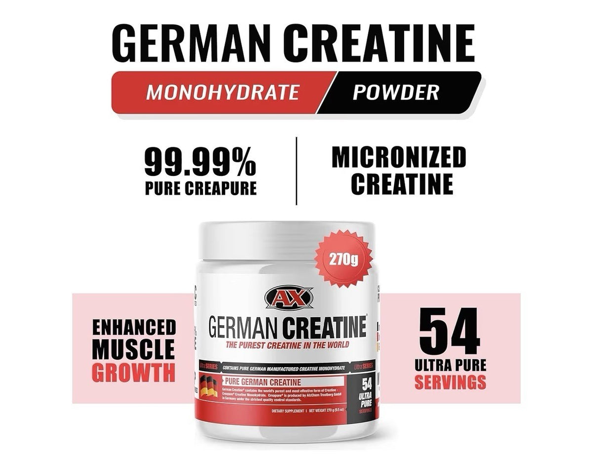 German Creatine Pure German Creatine Powder Muscle Growth Recovery 54 Servings