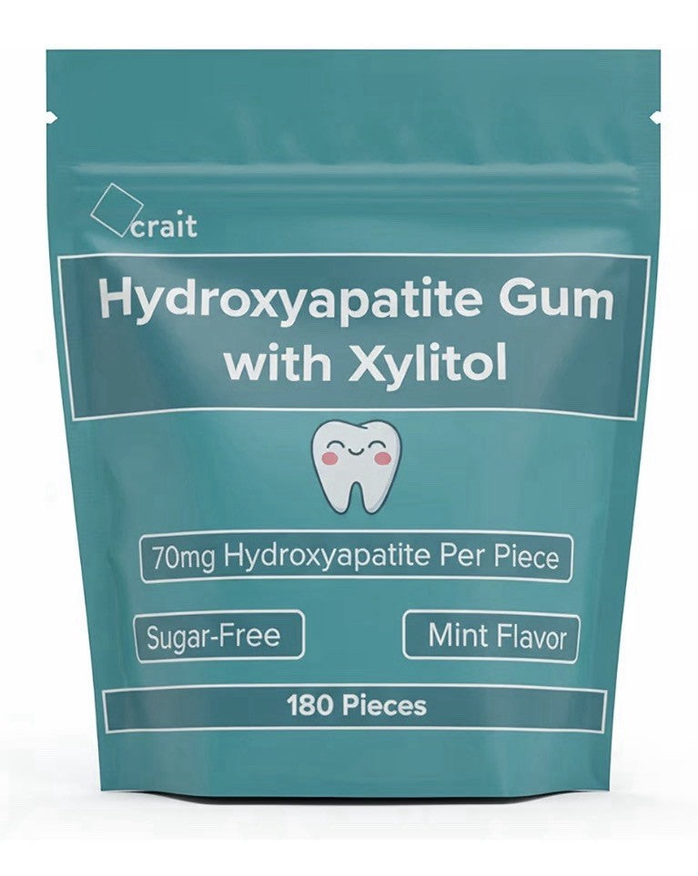 crait Hydroxyapatite Gum With Xylitol Remineralizing Fresh Breath Mint 180pieces
