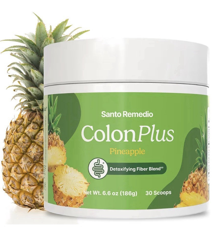 Santo Remedio Colon Plus Detoxifying Fiber Blend Cleanser Pineapple Flavor 186g
