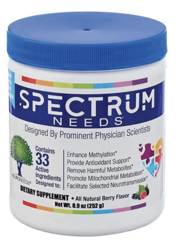 SpectrumNeeds® by NeuroNeeds Comprehensive Nutritional Support 252 grams Berry