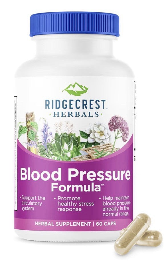 RidgeCrest Herbals Blood Pressure Formula Heart Vascular Circulation Health 60ca