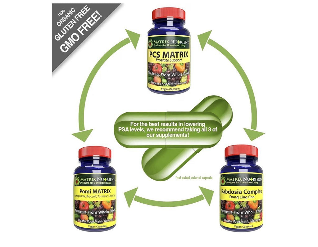 Matrix Nutrients PCS Matrix Prostate Support Lower PSA Levels 100% Natural 60cap