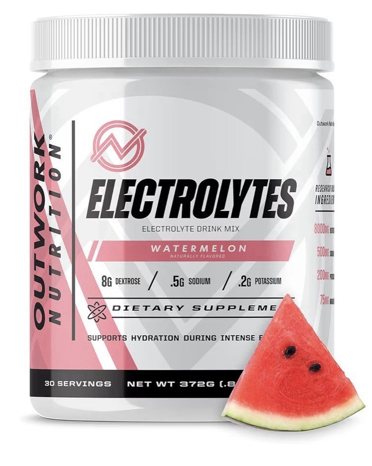 Outwork Nutrition Electrolytes Powder Hydration Exercise Muscle 30srv Watermelon