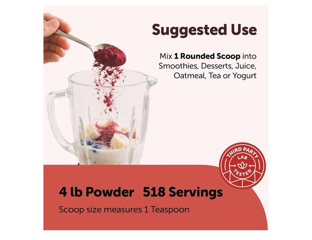 Micro Ingredients Beet Root Powder Raw Superfood Nitric Oxide 4lb Drink Mix
