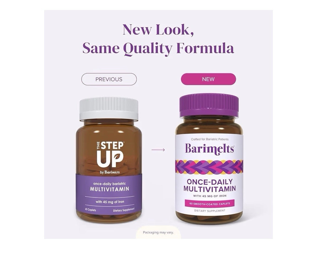 BariMelts Once Daily Bariatric Multivitamin with Iron 60 Easy-Swallow Caplets