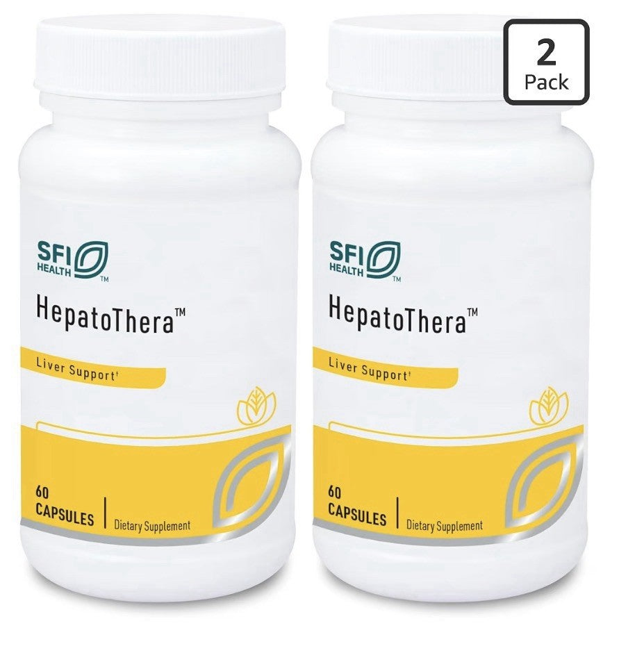 2 Pack SFI Health Hepatothera Liver Support Complex With Milk Thistle & NAC