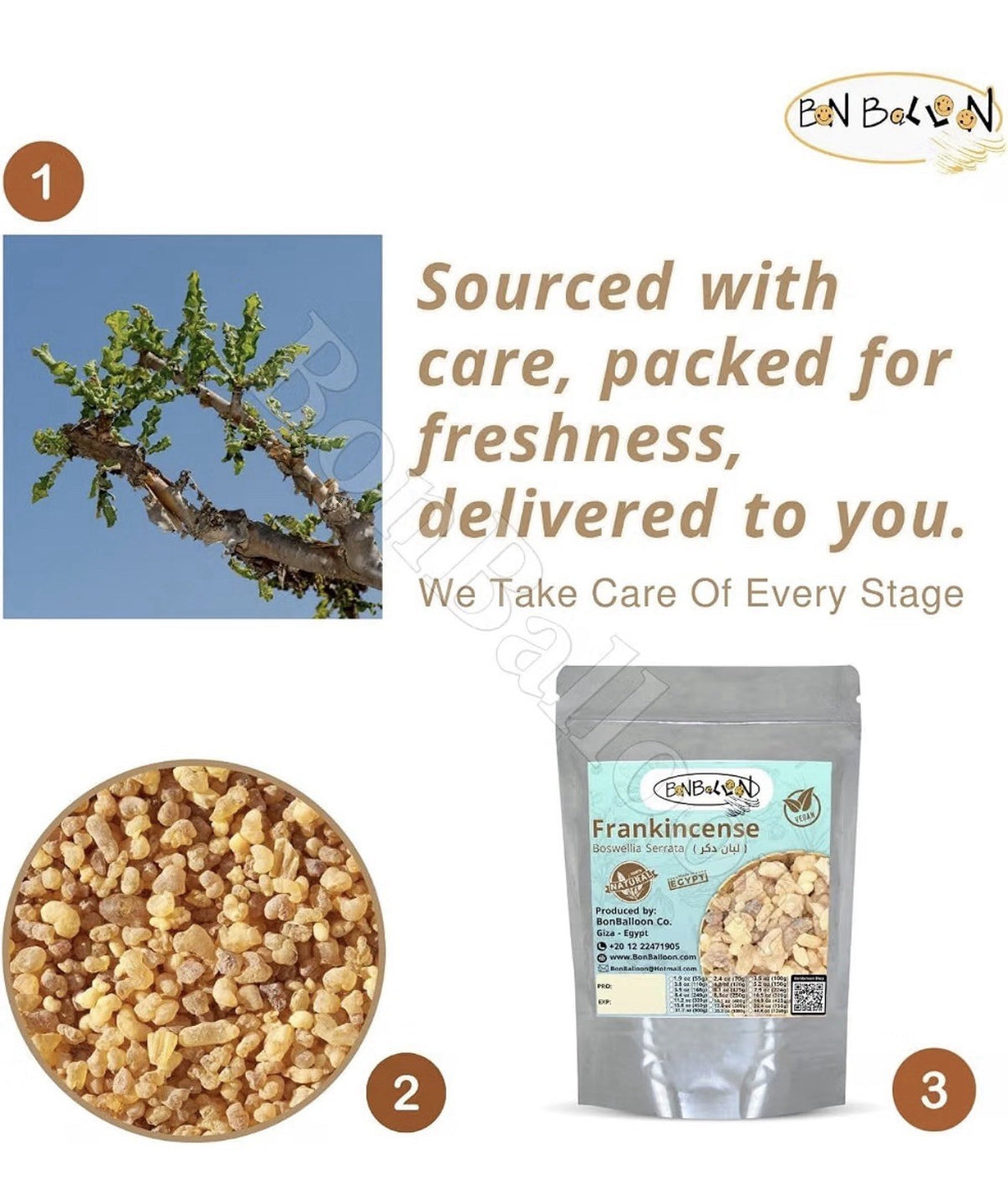 Egyptian Frankincense Gum Premium Natural Raw Rock Herb Pure Dried 6oz