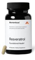 Momentous Resveratrol Foundational Health Healthy Aging Brain Heart Support 30ca