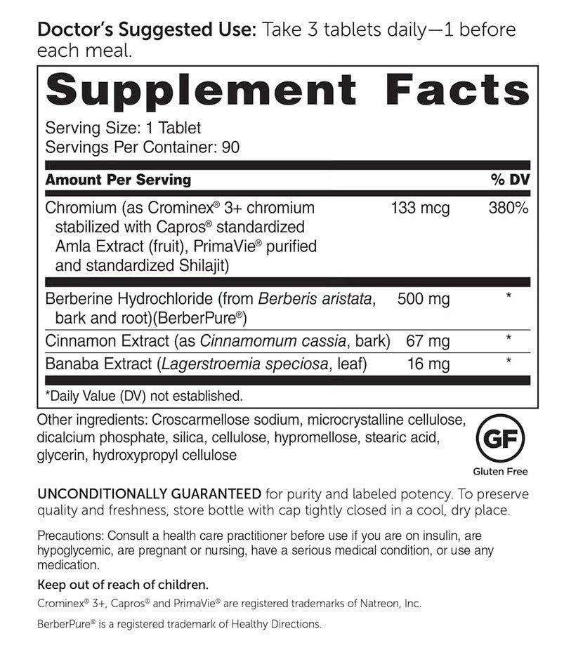 Dr. Whitaker’s Berberine GlucoGold Supplement 1500mg per Day BerberPure 2 Packs