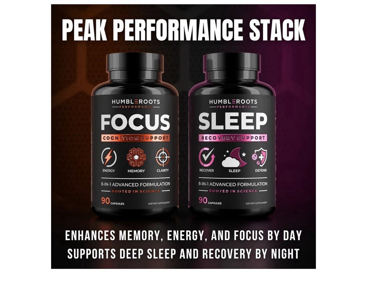 HUMBLEROOTS PERFORMANCE FOCUS Cognition Support Energy Clarity Memory 90Capsules