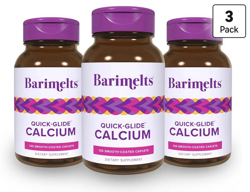 3 Pack Barimelts Quick-Glide Calcium W/ Vitamin D3 Women After Bariatric Surgery